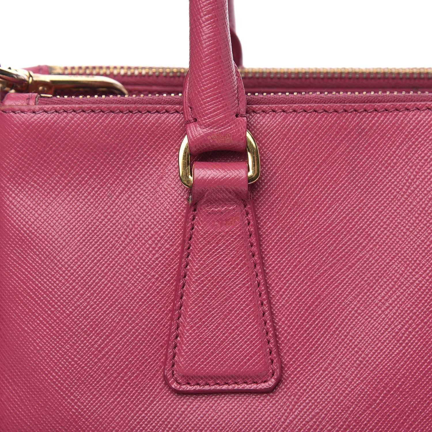 Prada Saffiano Mini Galleria Double Zip Tote Peonia 10 of 12