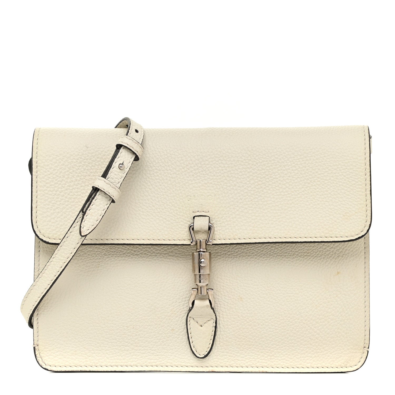 Gucci Grand Prix Calfskin Jackie Convertible Shoulder Bag White 1 of 18
