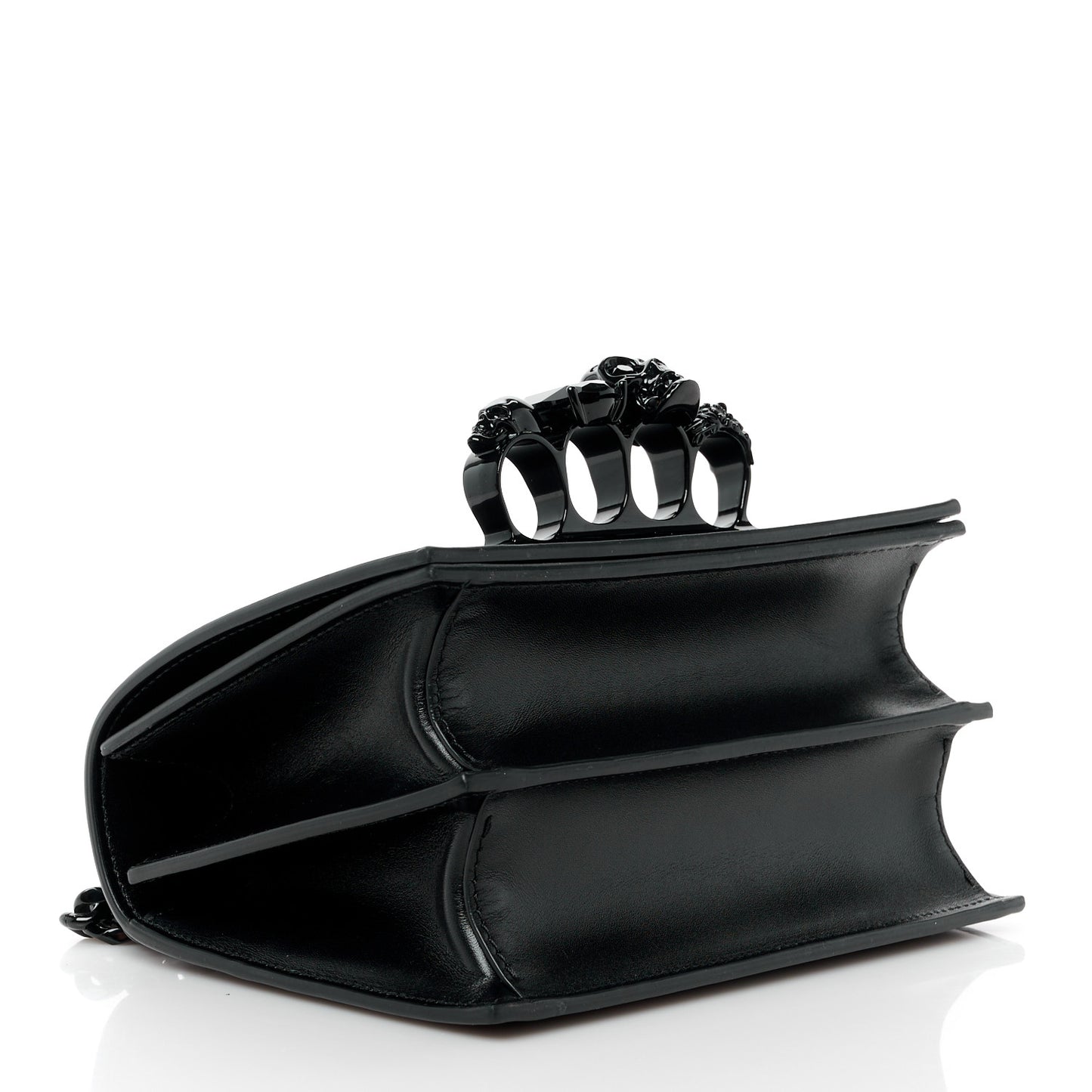 Calfskin Knuckle Crossbody Black