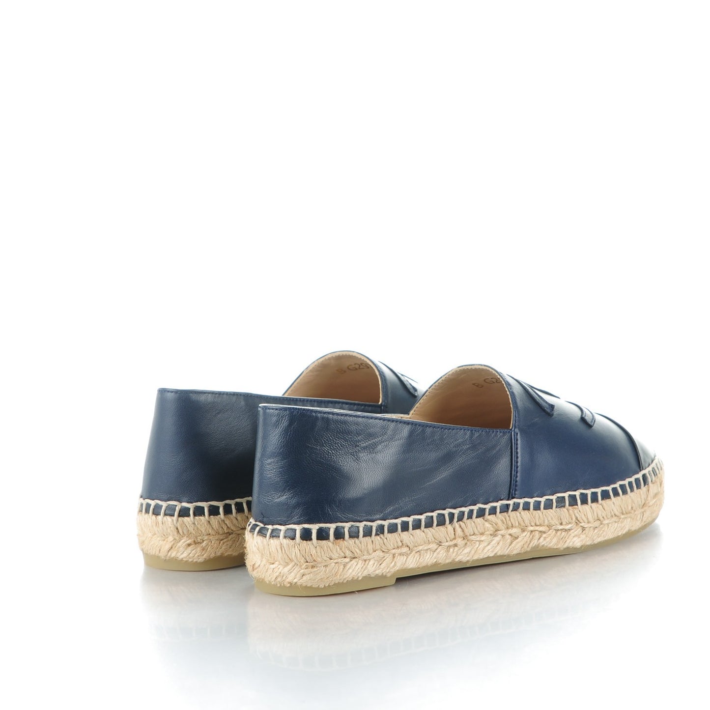 Lambskin CC Espadrilles 38 Navy Black