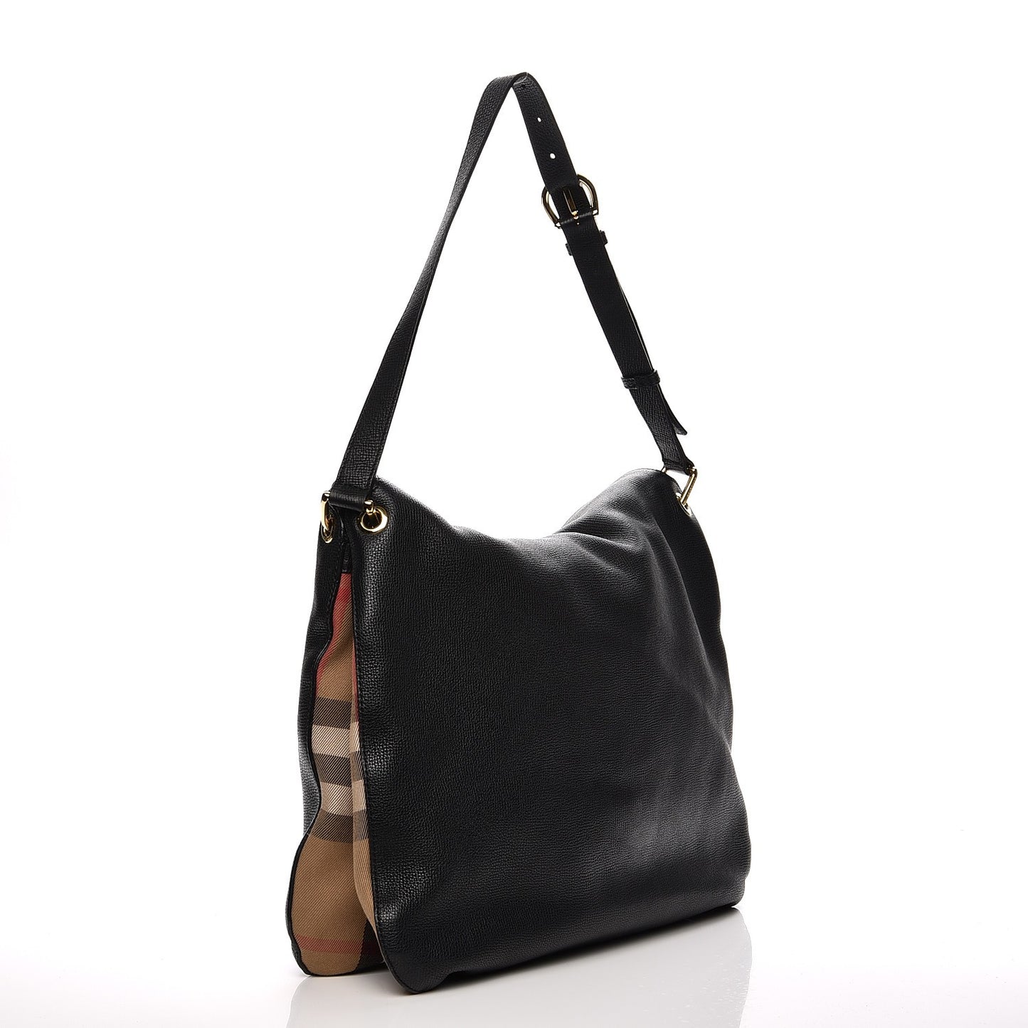 Calfskin House Check Cornwall Hobo Black