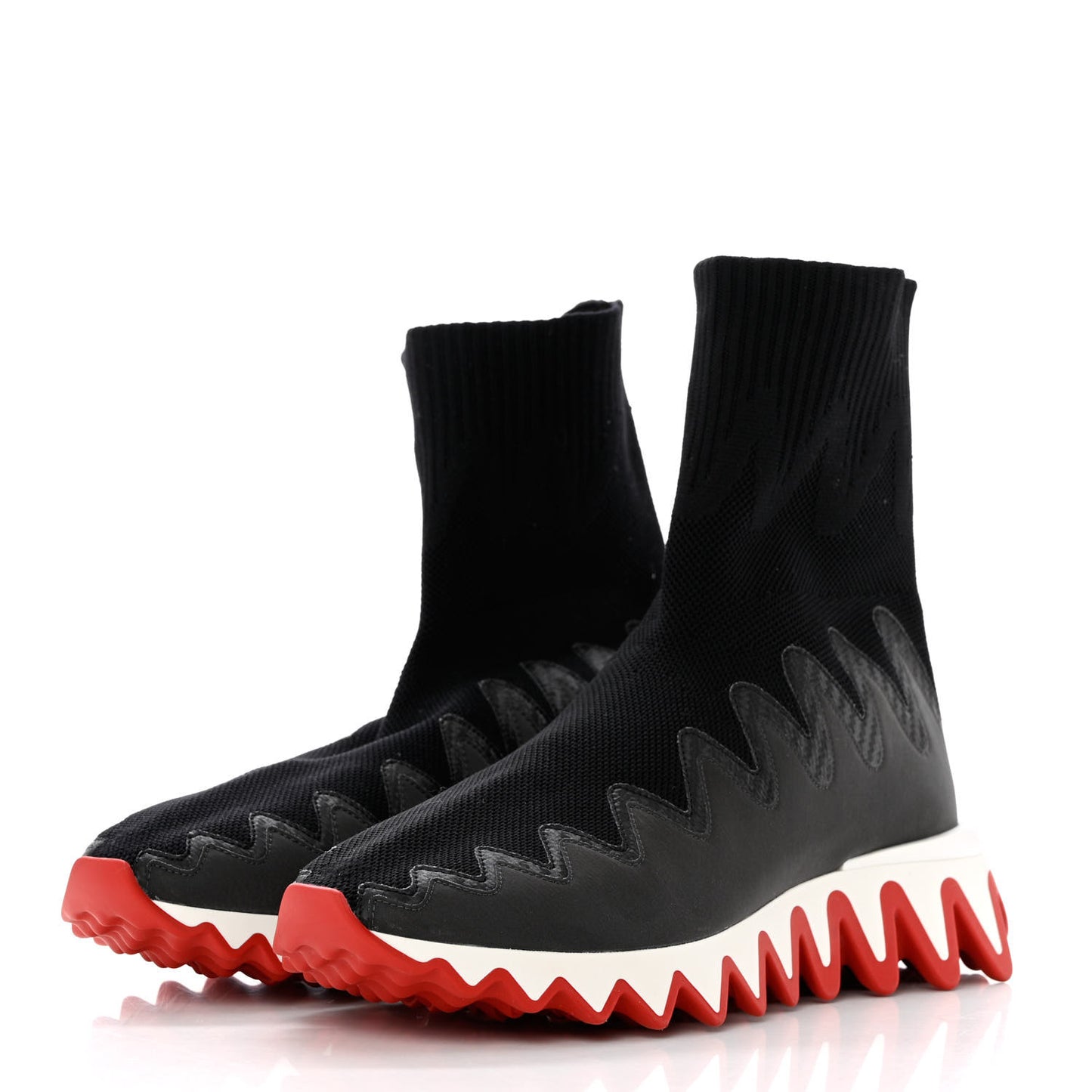 Knit Mesh Sharky Sock Sneakers 38.5 Black