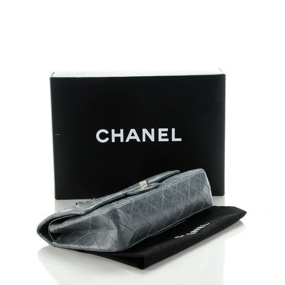 Chanel Aged Calfskin Quilted 50th Anniversary 2.55 Reissue 225 Flap Grey 4 of 8