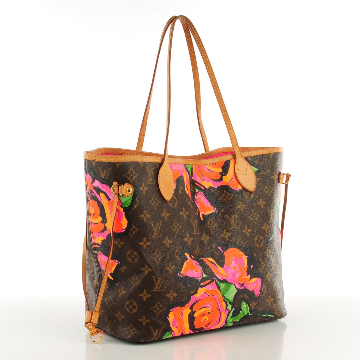Louis Vuitton Monogram Roses Neverfull MM 3 of 7