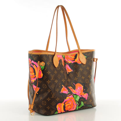 Louis Vuitton Monogram Roses Neverfull MM 3 of 7