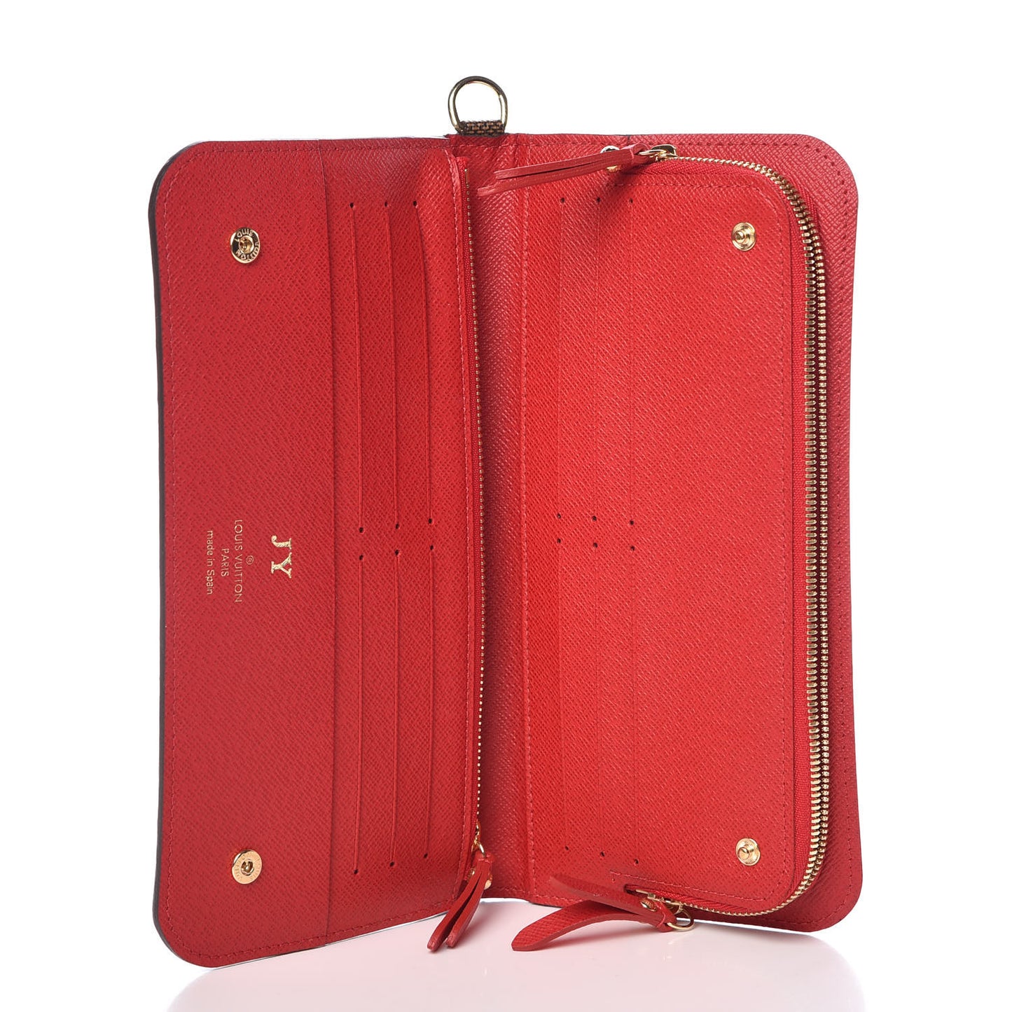 Damier Ebene Insolite Wallet Red
