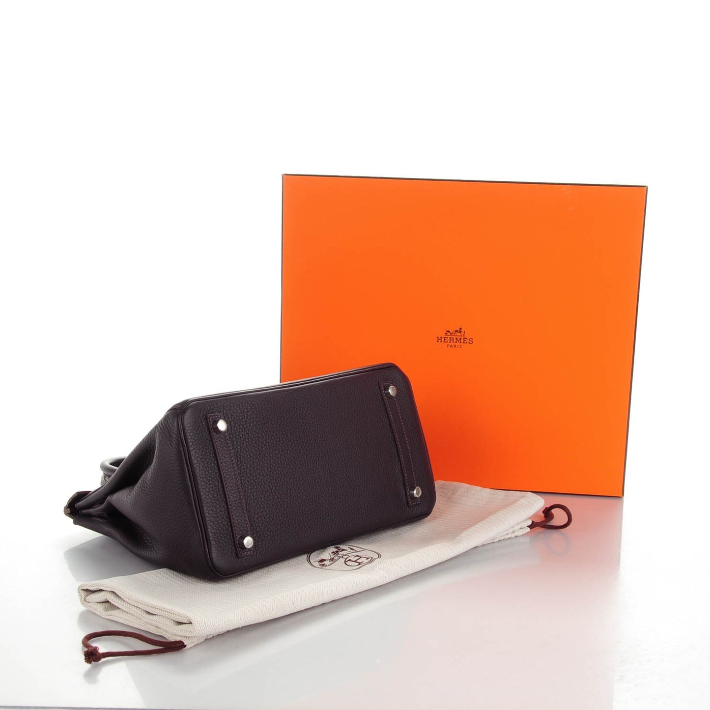 Taurillon Clemence Birkin 30 Raisin