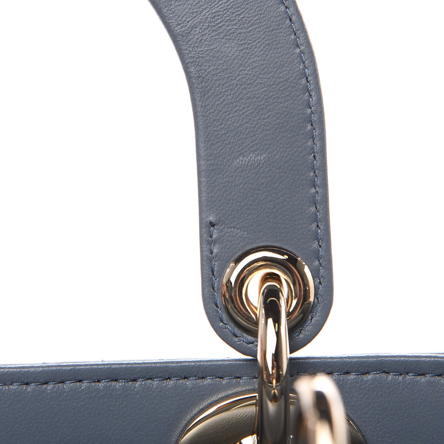 Lambskin Cannage Small My Lady Dior Blue Grey