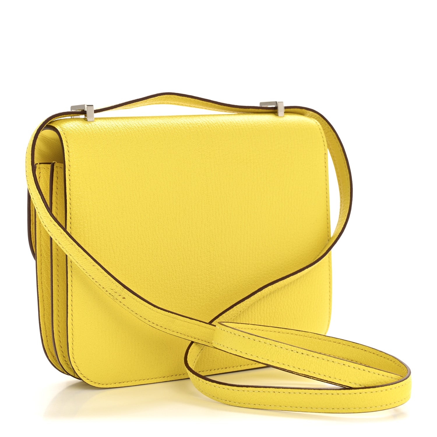 Hermes Chevre Mysore Constance 18 Jaune Citron 3 of 11