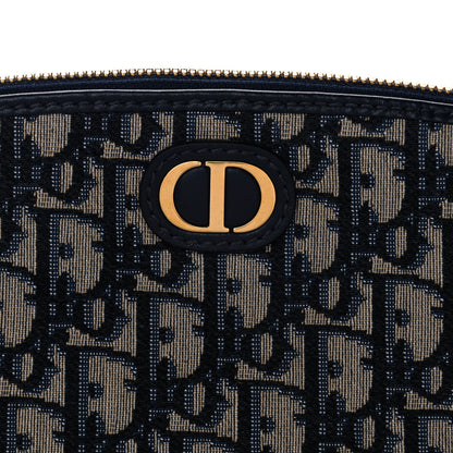 Christian Dior Oblique 30 Montaigne Cosmetic Pouch Blue 7 of 10