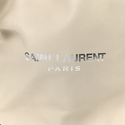 Saint Laurent Lambskin Teddy Drawstring Bag Crema Soft 9 of 13