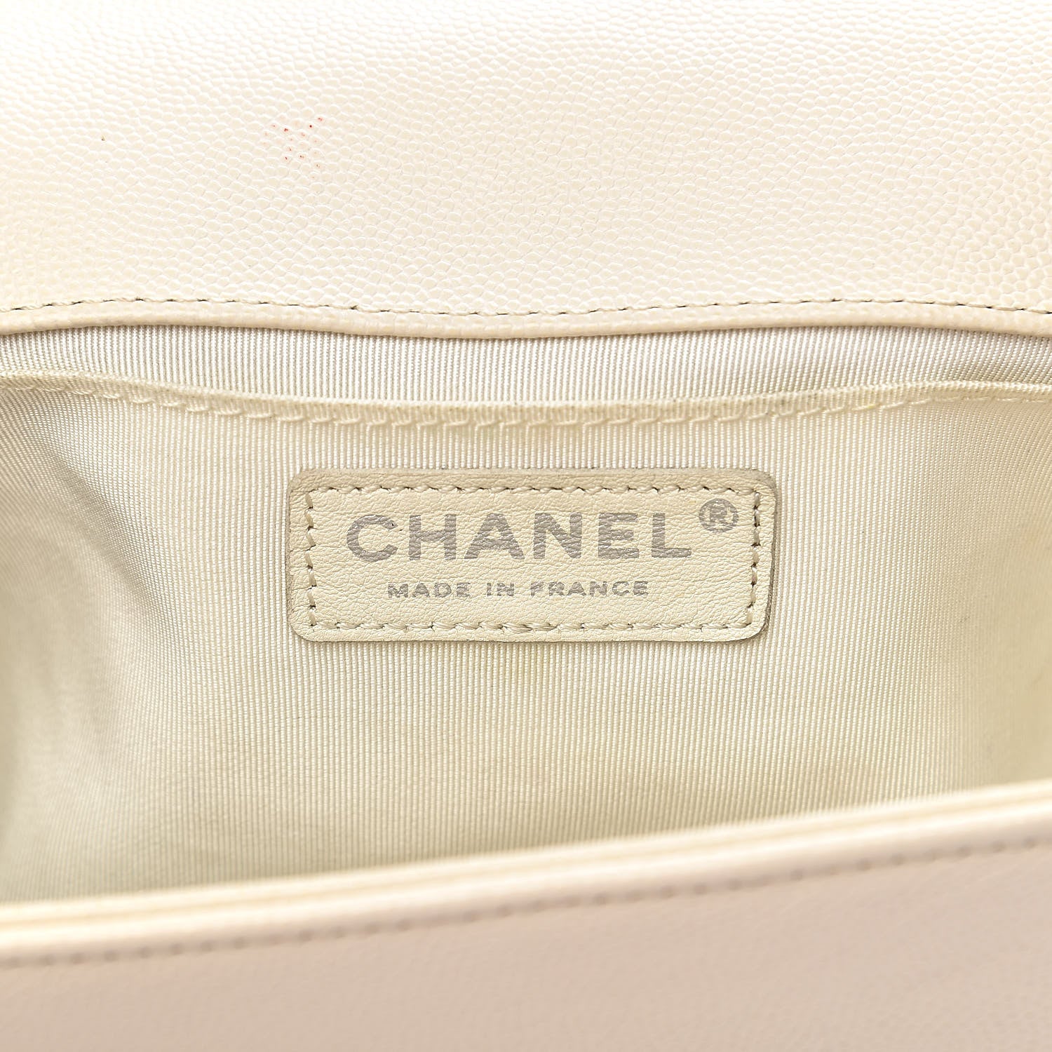 Chanel Caviar Quilted Medium Boy Flap Ivory 6 of 10