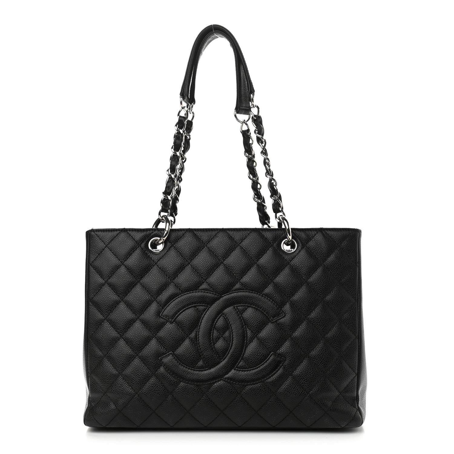 Chanel Caviar Quilted Grand Shopping Tote GST Black 1 of 11