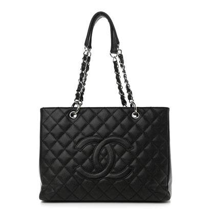 Chanel Caviar Quilted Grand Shopping Tote GST Black 1 of 11