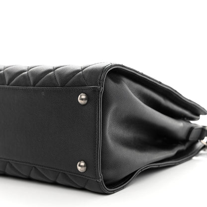 Chanel Caviar Quilted Medium CC Bucket Bag Black 10 of 10
