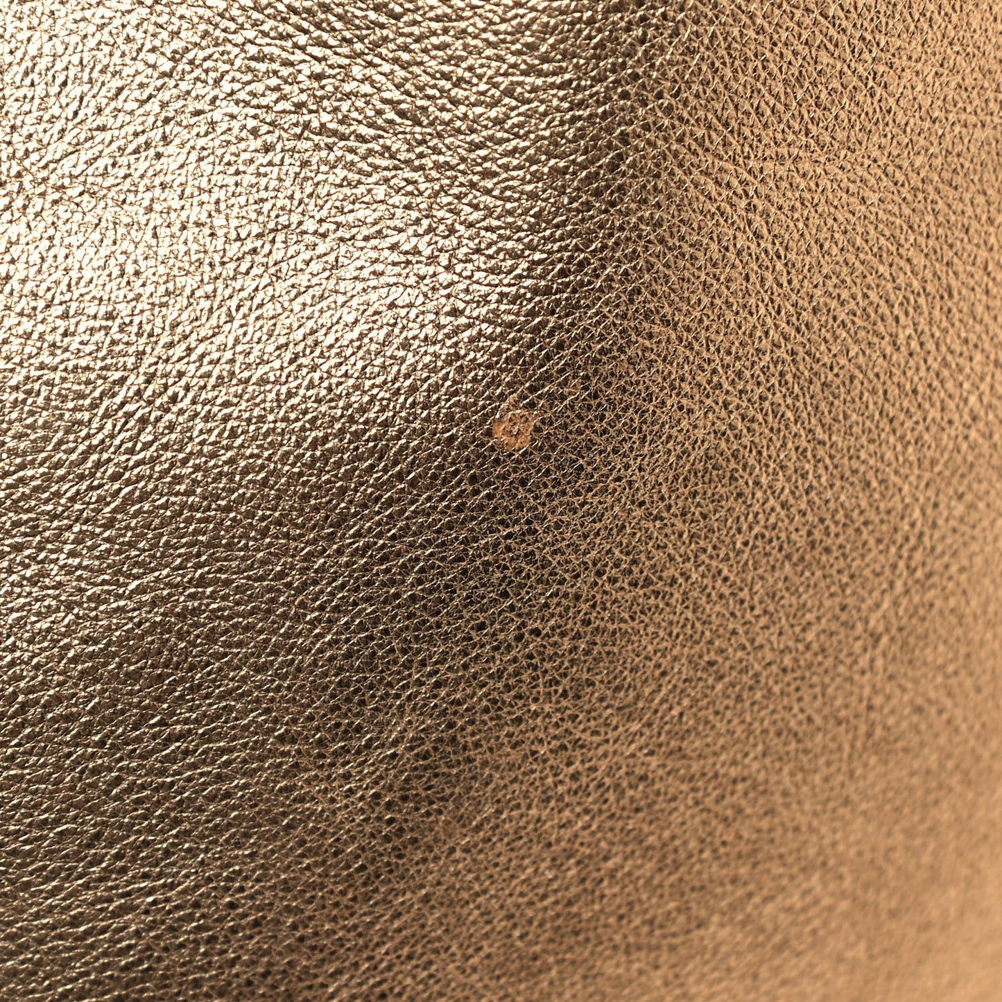 Laminated Calfskin Medium Drawstring Pouch Bag Oro Black