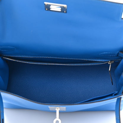 Hermes Evercolor Kelly Retourne 28 Bleu Hydra 5 of 13