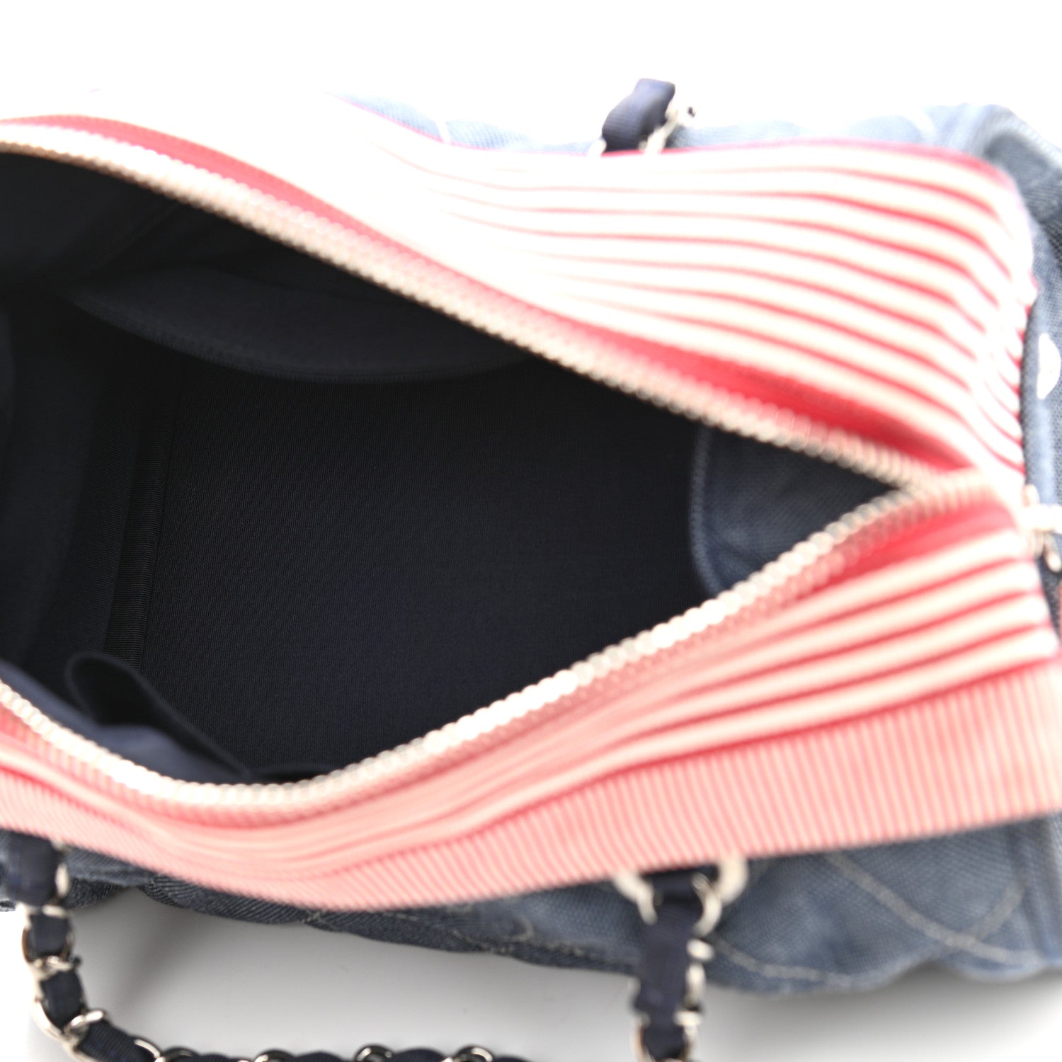 Chanel Denim Quilted CC Bag Blue 4 of 9