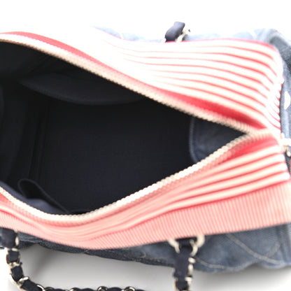 Chanel Denim Quilted CC Bag Blue 4 of 9