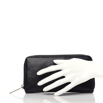 Chanel Caviar Timeless CC Large Gusset Zip Around Wallet Black 2 of 10