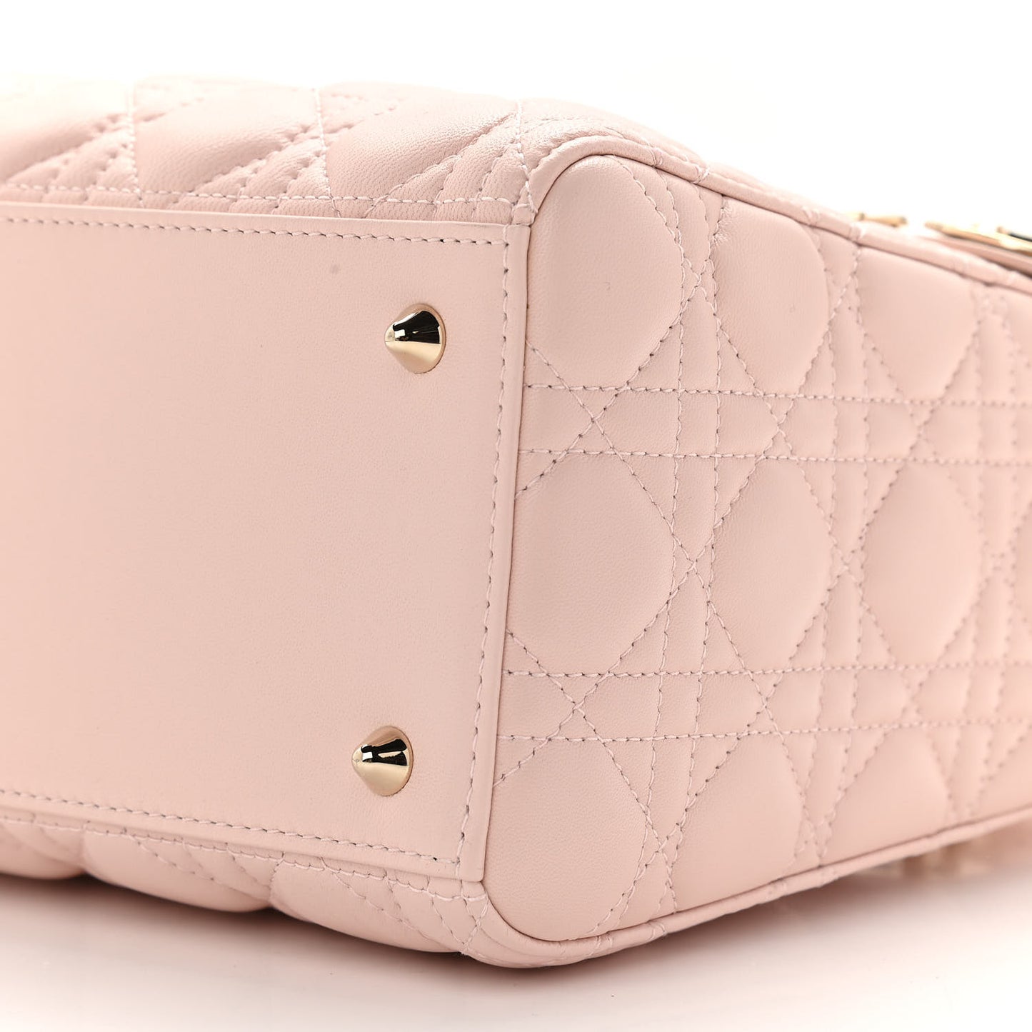 Lambskin Cannage Medium Lady Dior Light Pink
