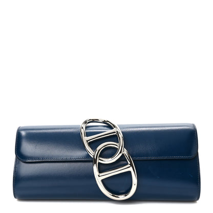 Hermes Box Egee Clutch Bleu de Prusse 1 of 7