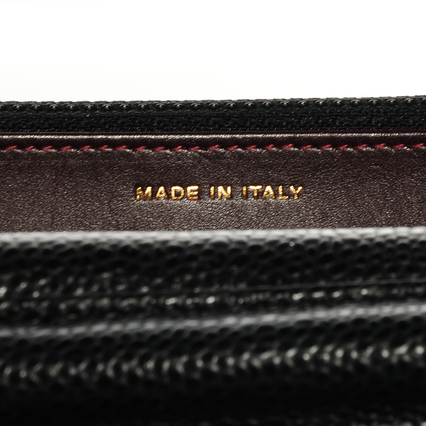 Caviar Quilted Wallet on Chain Black