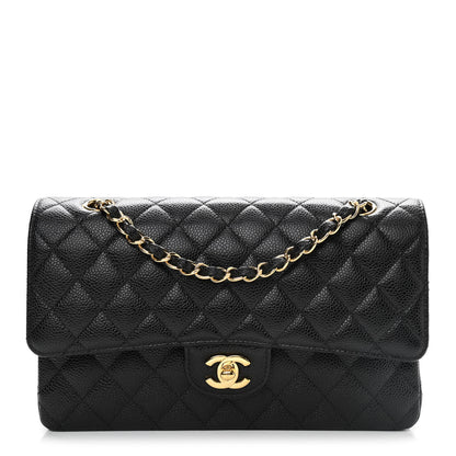 Chanel Caviar Quilted Medium Double Flap Black 1 of 10