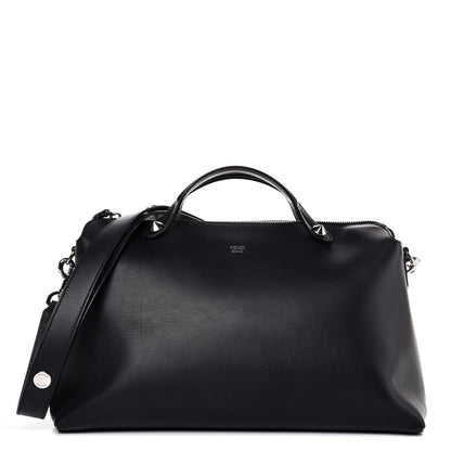 Fendi Vitello Dolce Large By The Way Boston Bag Black 1 of 9