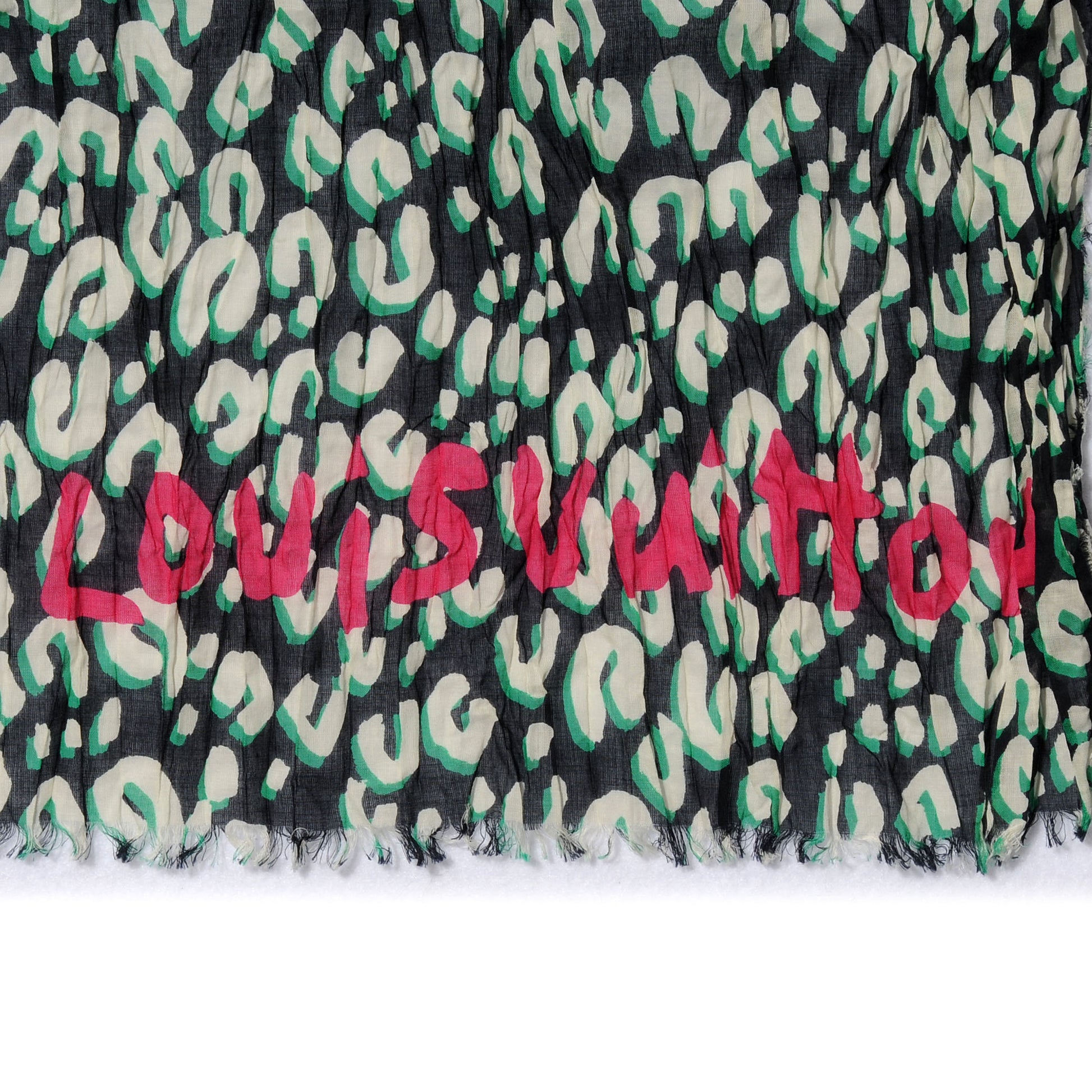 Louis Vuitton Cotton Leopard Pareo Blue Infini 5 of 7