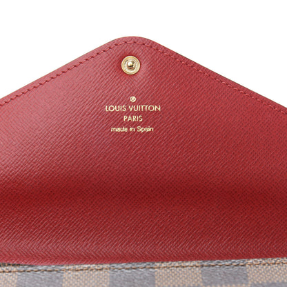Louis Vuitton Damier Ebene Josephine Wallet Red 6 of 14