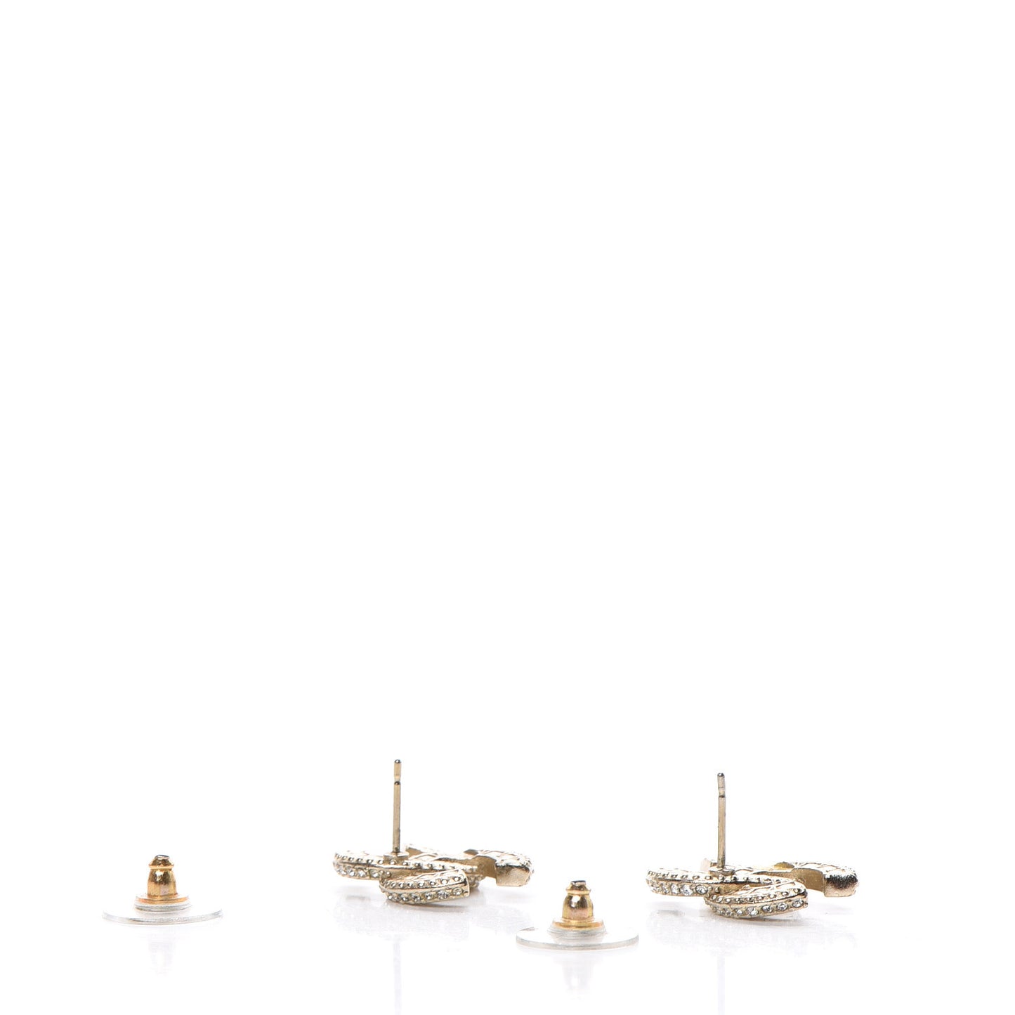 Crystal CC Earrings Gold