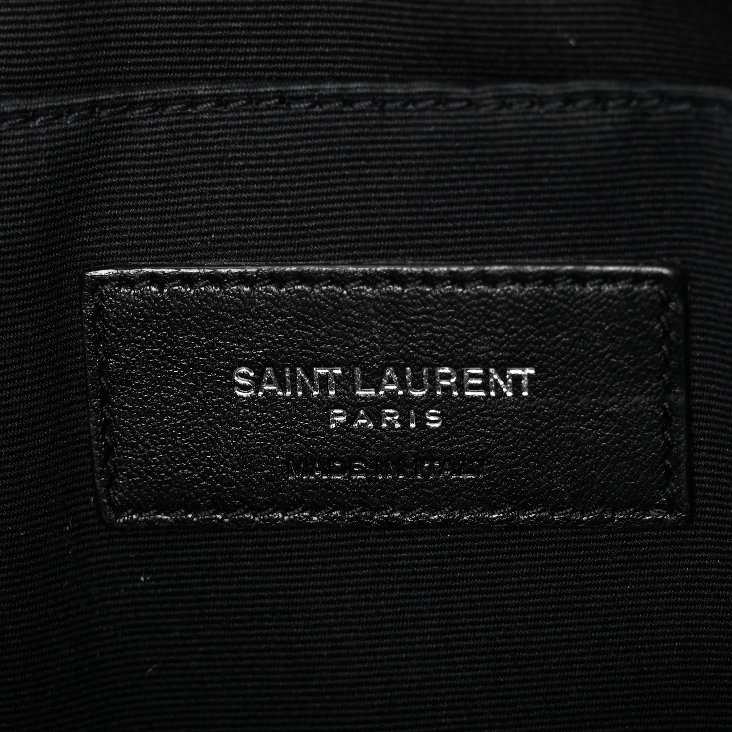 Saint Laurent Calfskin Star Rider iPad Pouch Argento 6 of 9