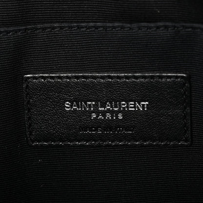 Saint Laurent Calfskin Star Rider iPad Pouch Argento 6 of 9