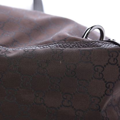 Gucci Nylon Monogram Large Abbey Tote Dark Brown 13 of 14