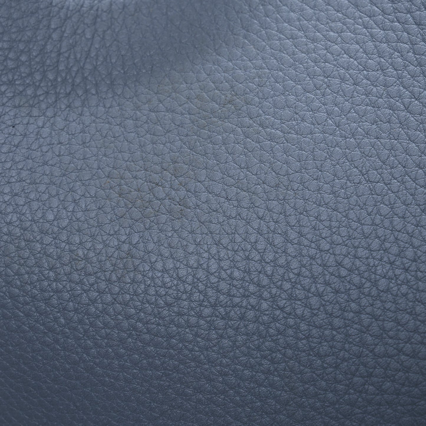 Pebbled Calfskin Medium Bamboo Shopper Tote Light Blue