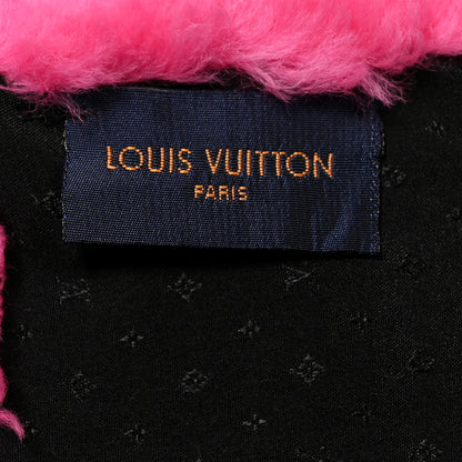 Louis Vuitton Beaver Fur Muffler Black Pink 4 of 4