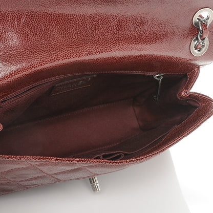 Chanel Crumpled Grained Calfskin Medium CC Crave Flap Bordeaux 5 of 7