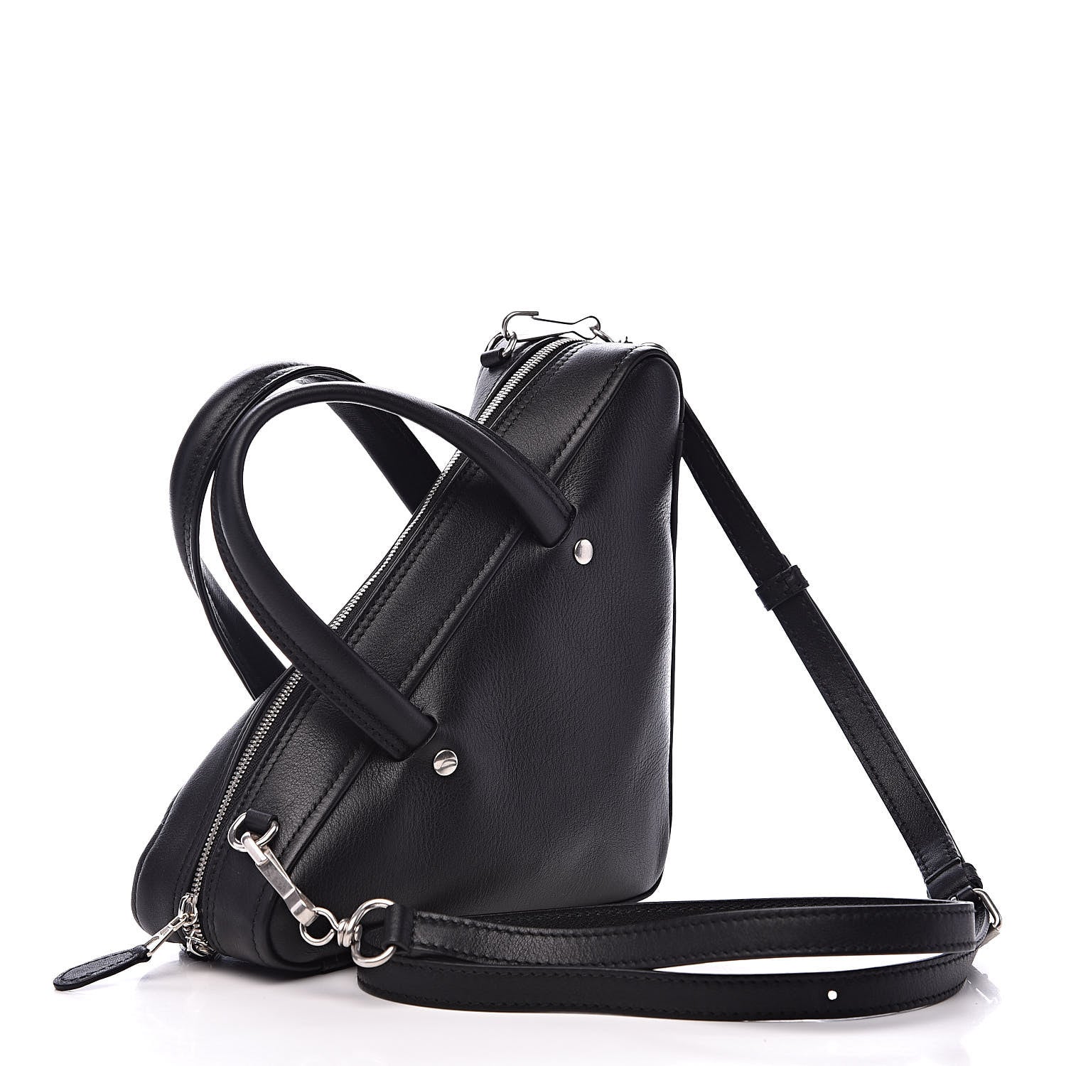 Balenciaga Calfskin XS Triangle Duffle Black 3 of 10