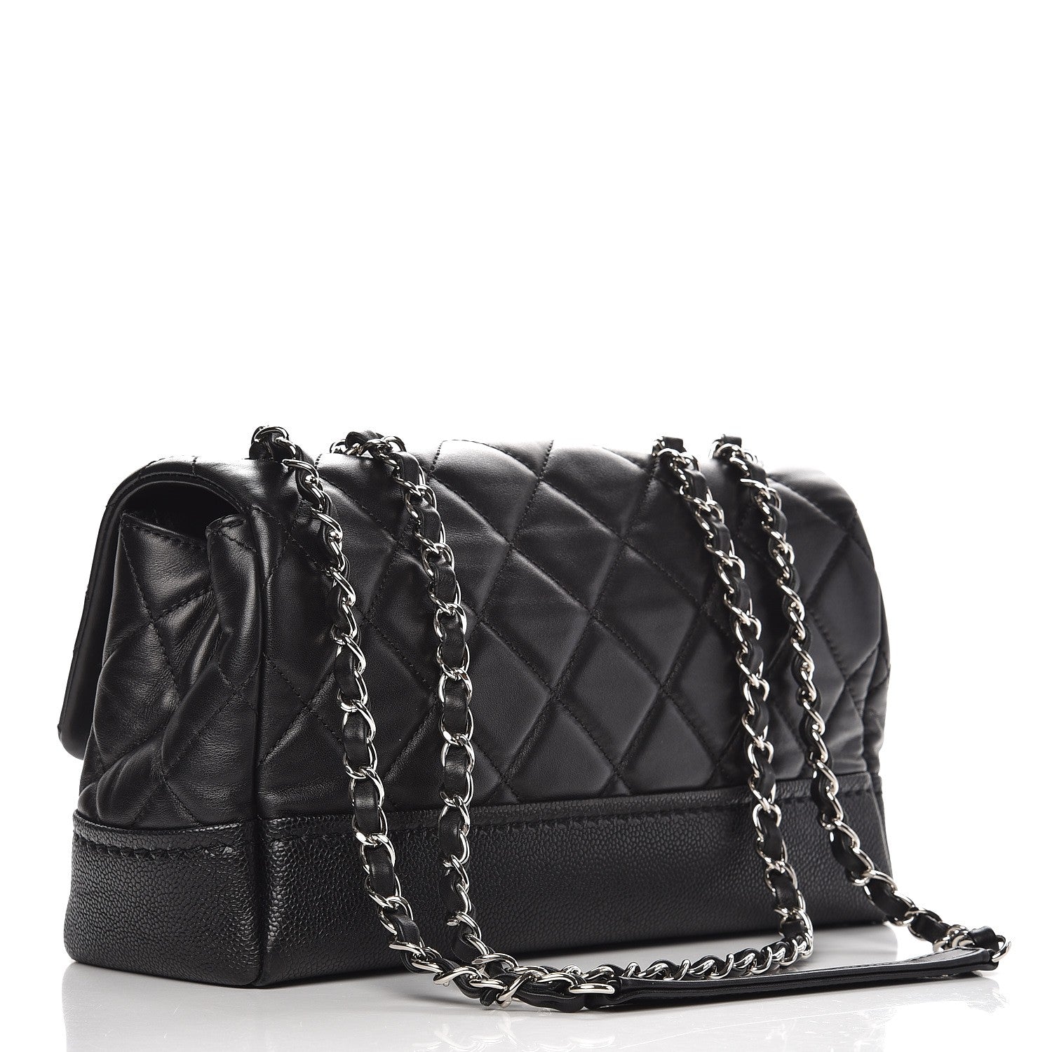 Chanel Caviar Lambskin Quilted Bi Coco Flap Black 3 of 8