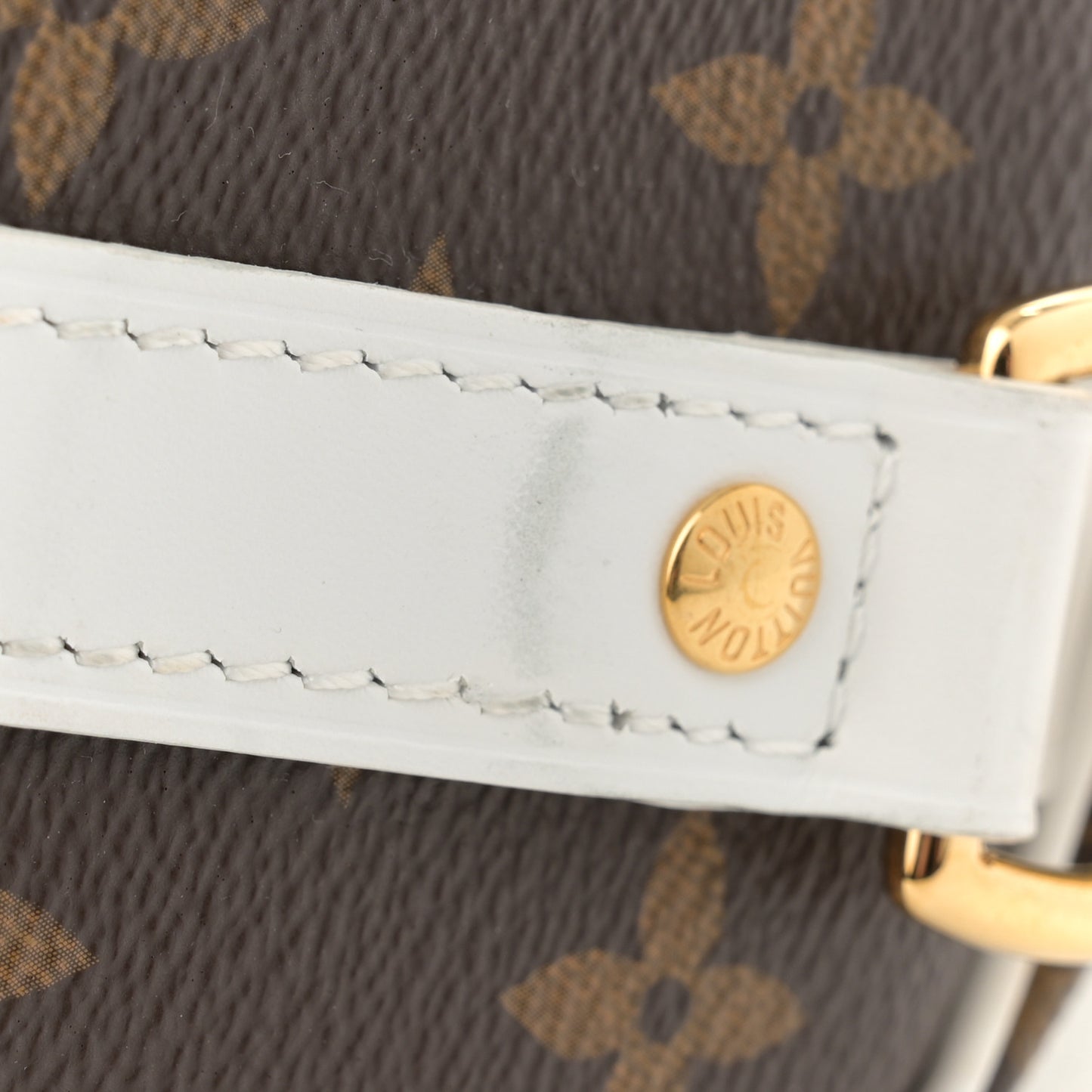 Monogram LV Match Speedy Bandouliere 25 White
