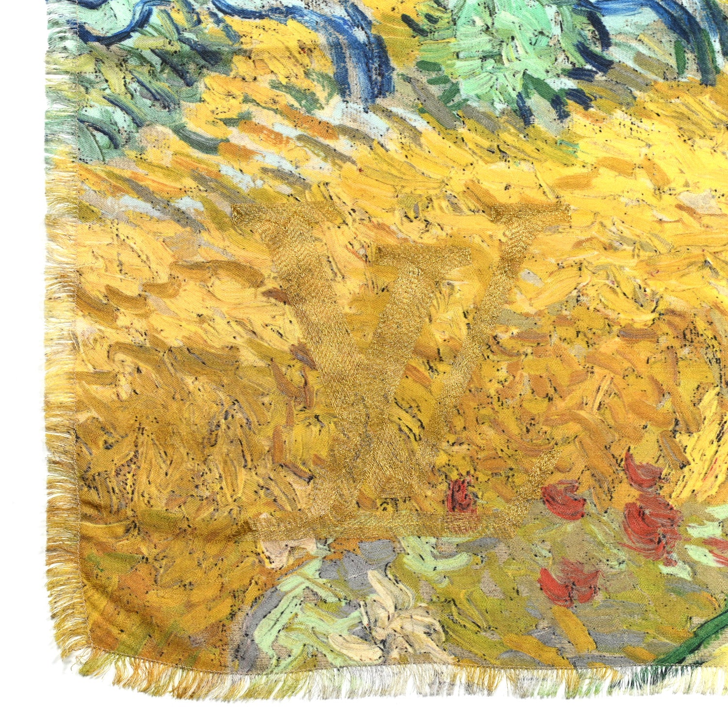 Louis Vuitton Wool Silk Masters Van Gogh Shawl 4 of 5