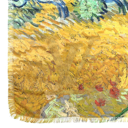 Louis Vuitton Wool Silk Masters Van Gogh Shawl 4 of 5