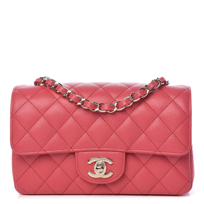 Chanel Caviar Quilted Mini Rectangular Flap Dark Pink 1 of 10