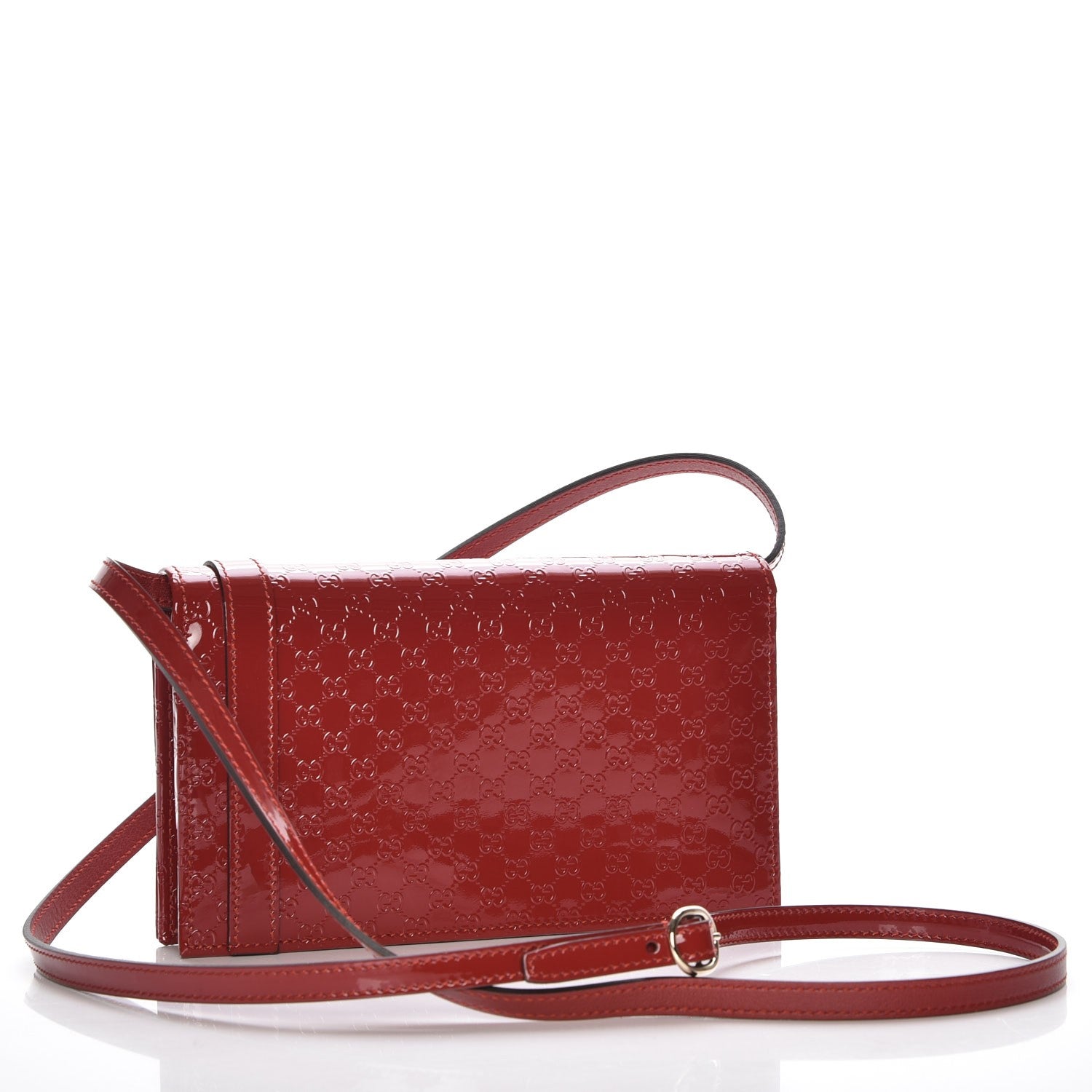 Gucci Patent Microguccissima Mini Nice Wallet Rose Bed 3 of 7