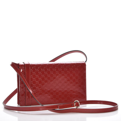 Gucci Patent Microguccissima Mini Nice Wallet Rose Bed 3 of 7