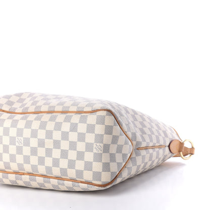 Louis Vuitton Damier Azur Delightful MM Rose Ballerine 8 of 16