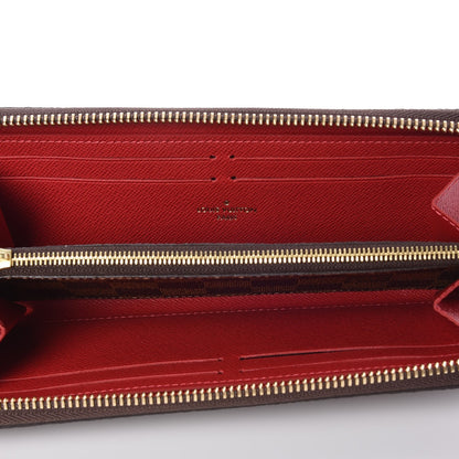 Louis Vuitton Damier Ebene Clemence Wallet Cherry 5 of 8
