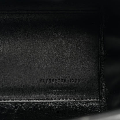 Saint Laurent Calfskin Crocodile Embossed Nano Sac De Jour Black 8 of 10