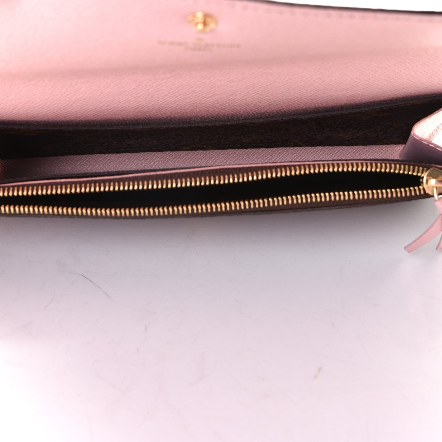 Monogram Emilie Wallet Rose Ballerine